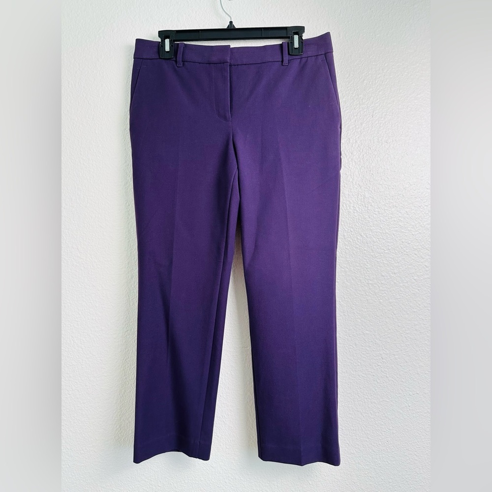 Ann Taylor Purple Straight Leg Pants